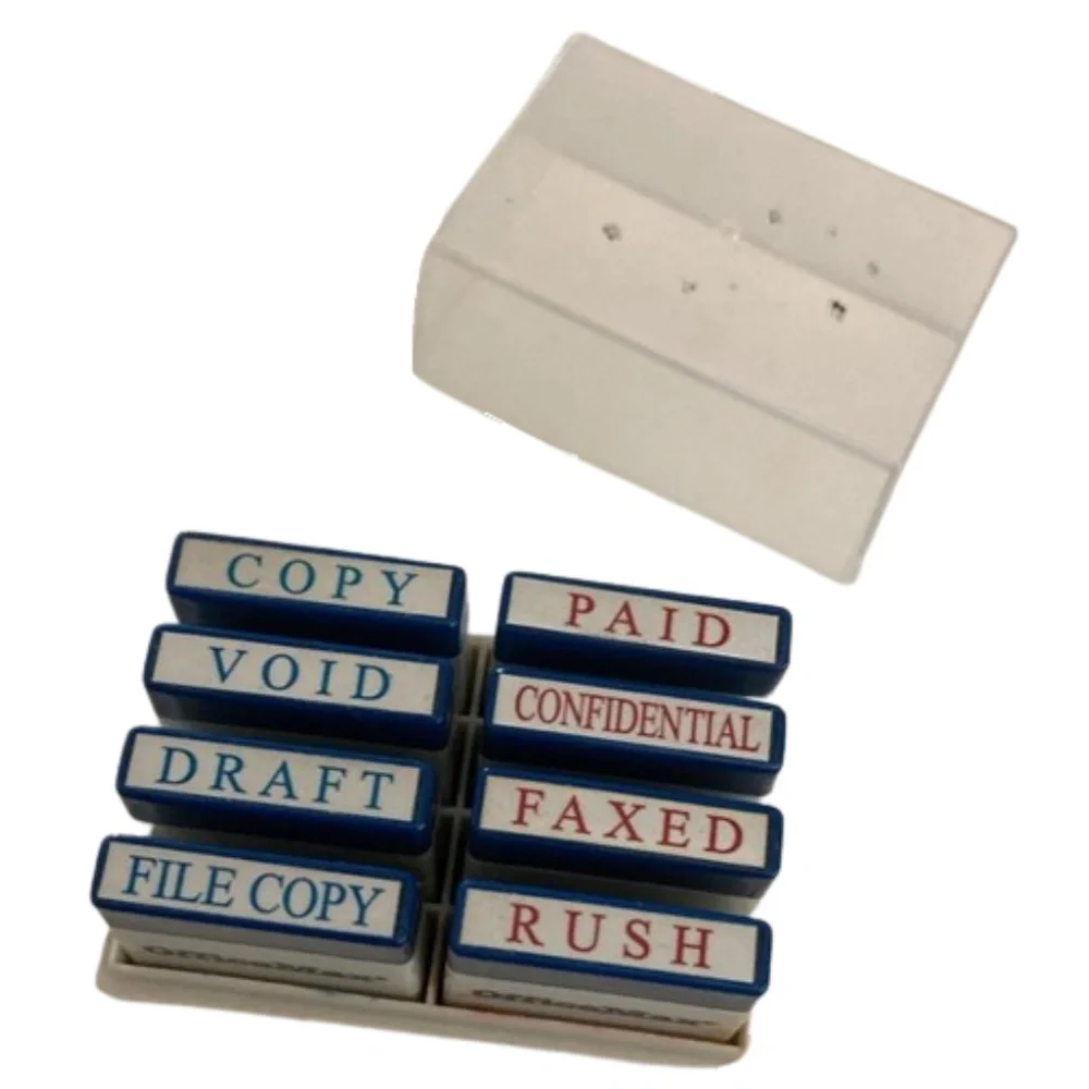 Vintage Administrative stamps for office STAMP SET VTG